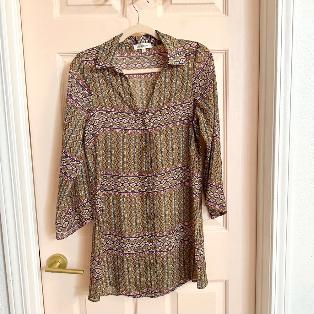 $5 SALE Lightweight French kiss button up